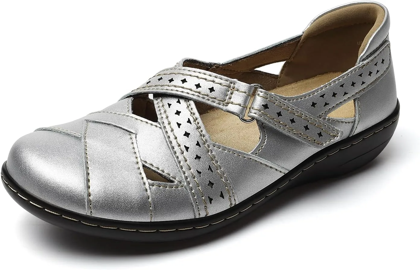 TERRIKAT Women's Casual Loafers Cute Slip On Comfort Walking Flats Leather Driving Moccasins Fashion Closed Toe Boat Shoes