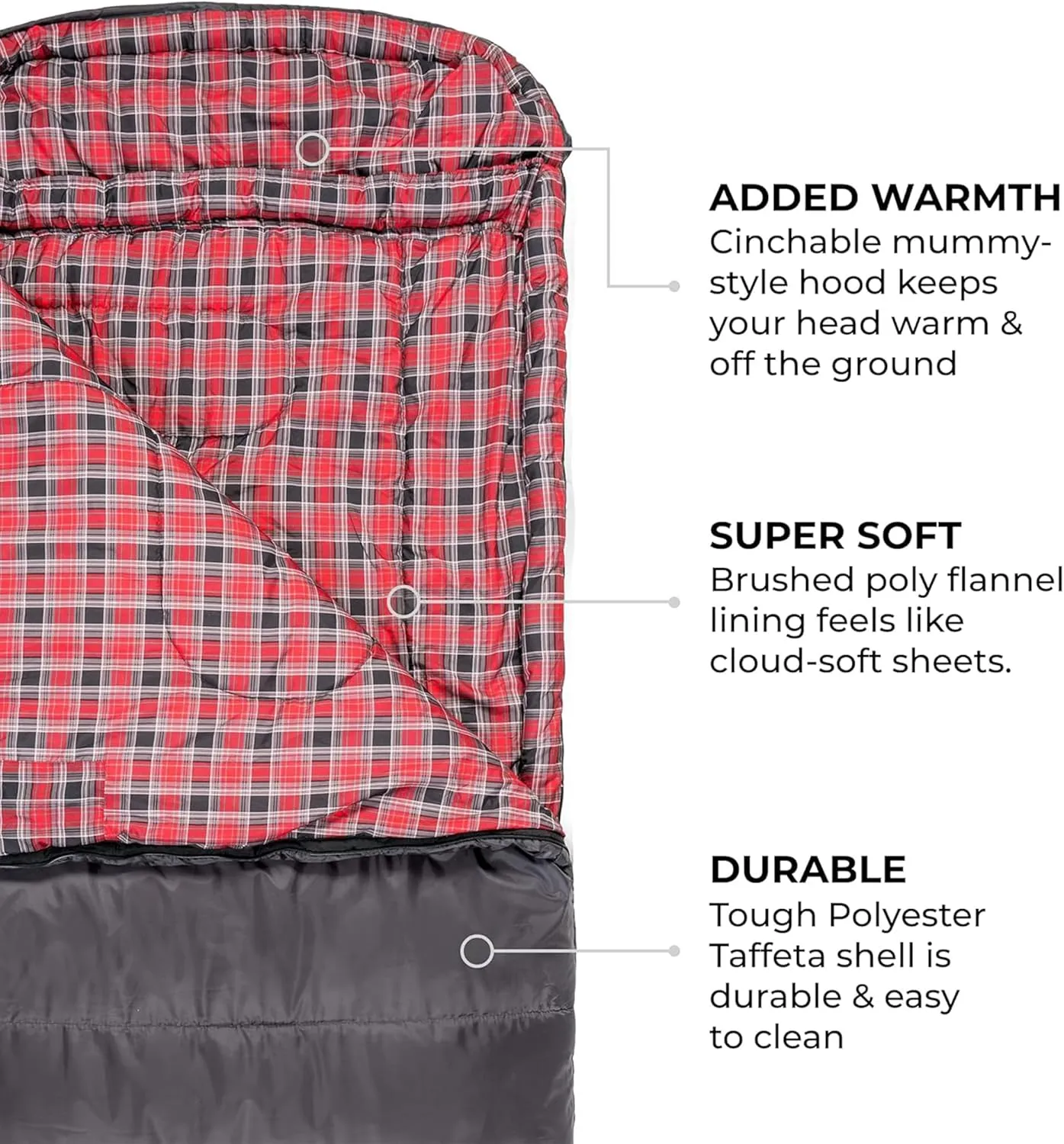 Teton Celsius XXL Sleeping Bag, Cold Weather Sleeping Bags for Adults and Kids, Camping Made Easy and Warm. Compression Sack Included, 35F, 25F, 0F, 20F Degree