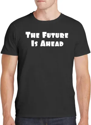 The Future is Ahead - Men's Soft Comfortable Short Sleeve T-Shirt CP05 Black