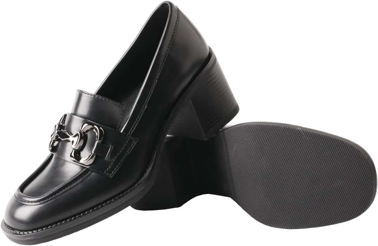 TMA EYES Women's Chunky Loafers, Easy to Slip On and Off