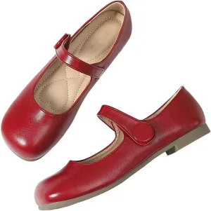 TN TANGNEST Women's Flats Classical Square Toe One Line Strap Mary Jane Flats Soft Slip On Flats