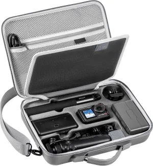 Tomat Action 5 pro Carry Case, Portable Carrying Travel Bag for DJI Osmo Action 5 pro/4/3 Adventure Combo Accessories For DJI MIC 2 /Multifunctional Charging Handle