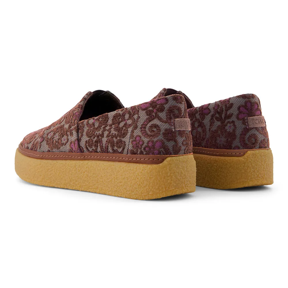 Toms Wmns Adelaide Basil Green Brocade
