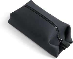 TOOLETRIES The Koby Lite Dopp Kit - Silicone Toiletry Organizer, Bathroom Travel Bag - Heavy-Duty Zipper, Leak Resistance, Easy to Clean - 9" x 4" x 4" - Charcoal