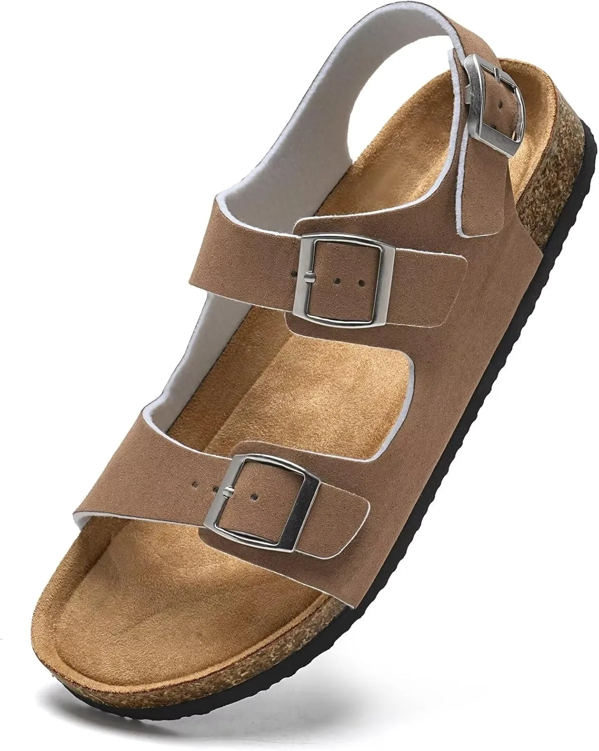 Torotto Womens Sandals with Cork Footbed Open Toe Adjustable Webbing Athletic Slides Sandals for Walking | Beach | Indoor Outdoor
