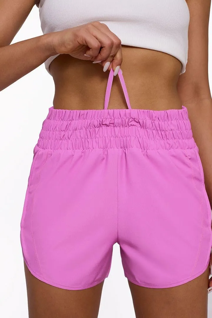 Tough Mode Shorts for Women, Women's Athletic Shorts, High Waisted Running Shorts Pockets Sporty Shorts Gym Elastic Workout