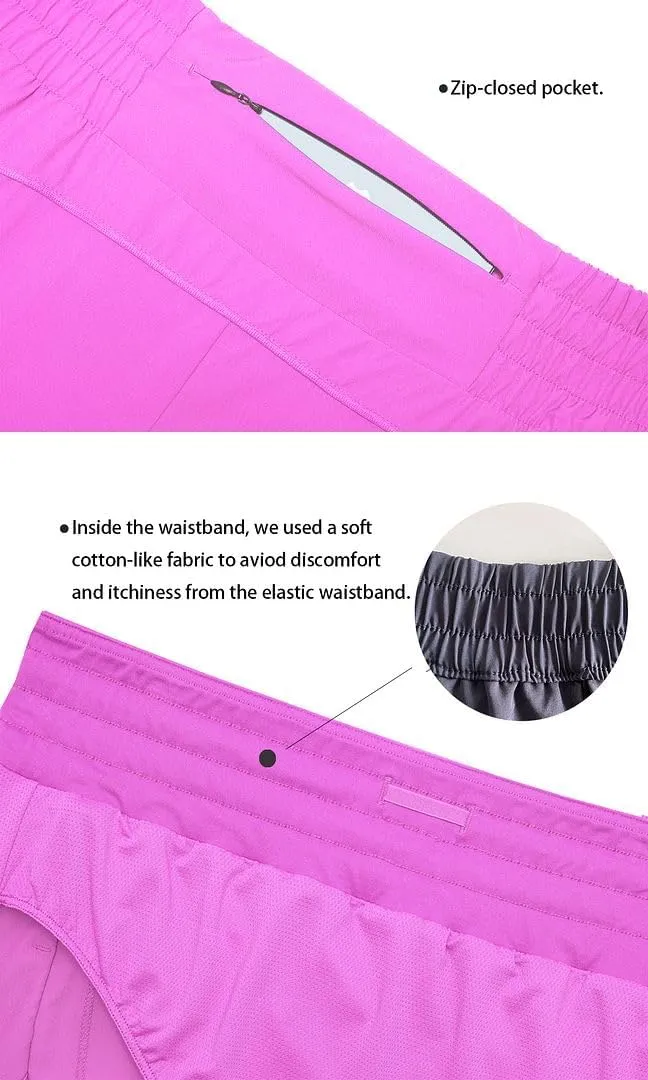 Tough Mode Shorts for Women, Women's Athletic Shorts, High Waisted Running Shorts Pockets Sporty Shorts Gym Elastic Workout