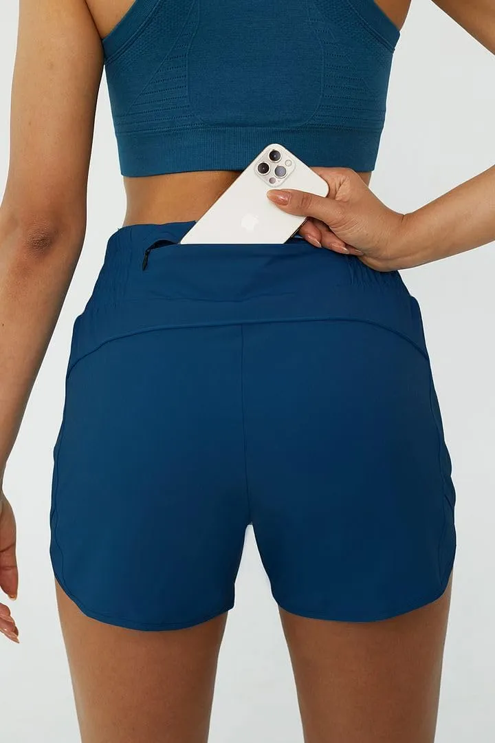 Tough Mode Shorts for Women, Women's Athletic Shorts, High Waisted Running Shorts Pockets Sporty Shorts Gym Elastic Workout