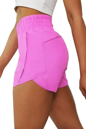 Tough Mode Shorts for Women, Women's Athletic Shorts, High Waisted Running Shorts Pockets Sporty Shorts Gym Elastic Workout
