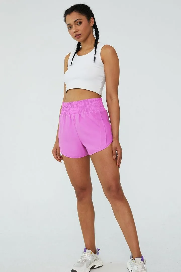 Tough Mode Shorts for Women, Women's Athletic Shorts, High Waisted Running Shorts Pockets Sporty Shorts Gym Elastic Workout