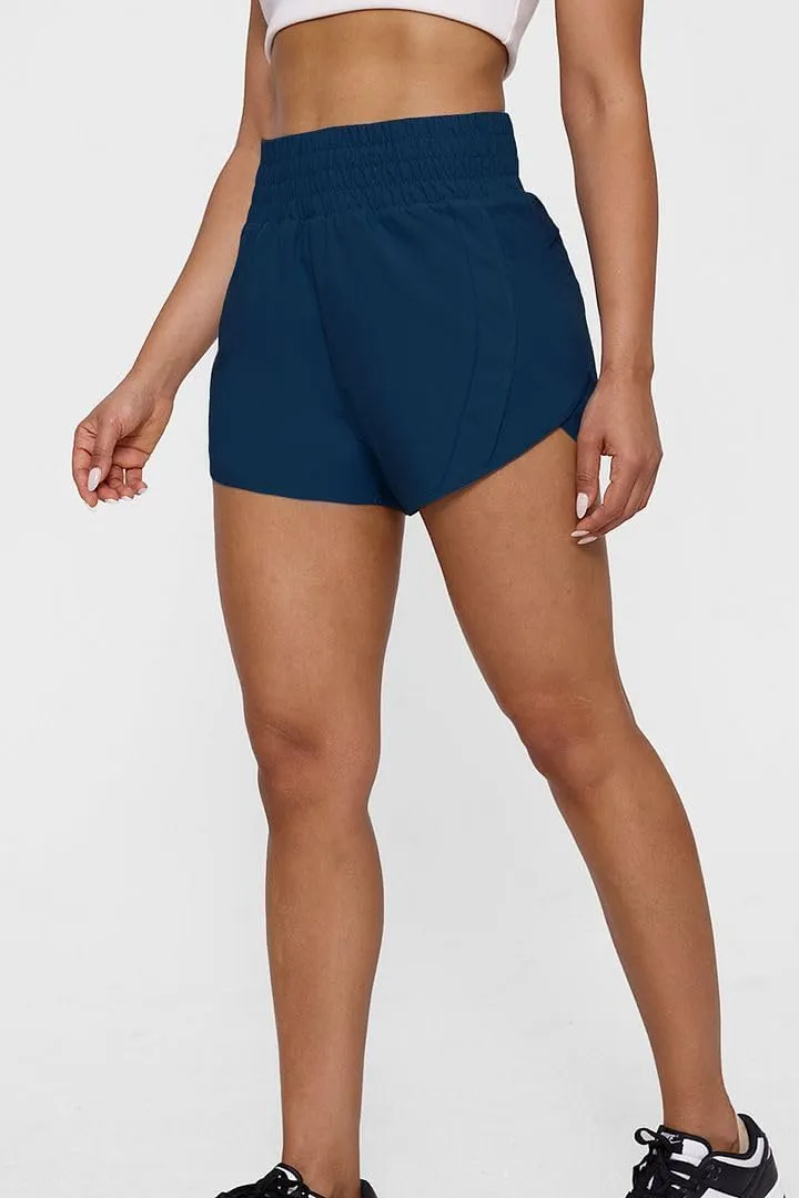 Tough Mode Shorts for Women, Women's Athletic Shorts, High Waisted Running Shorts Pockets Sporty Shorts Gym Elastic Workout