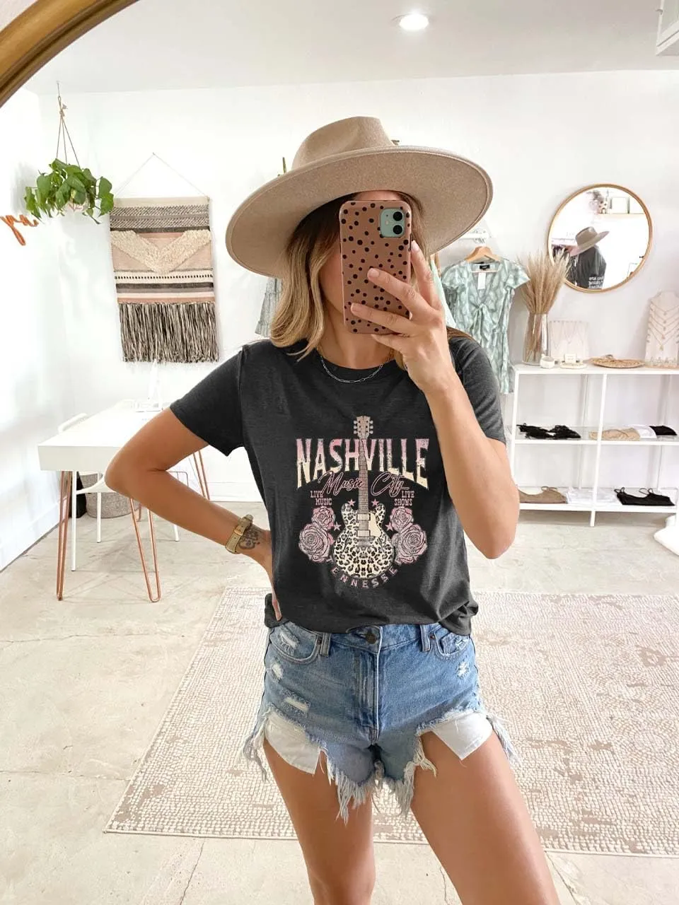 Try That in A Small Town Shirt Women Vintage Country Music T Shirts Rock Band Tees Short Sleeve Tops