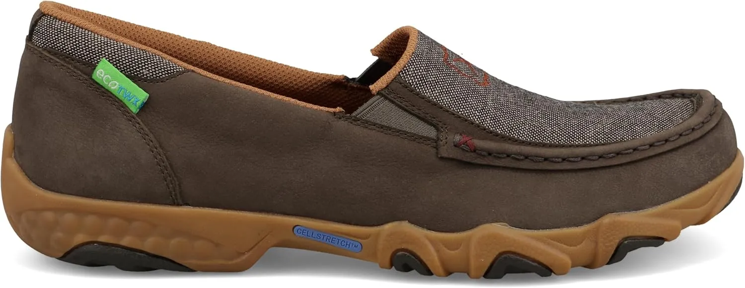 Twisted X Men's Slip-On Driving Moc, Moc Toe with CellStretch