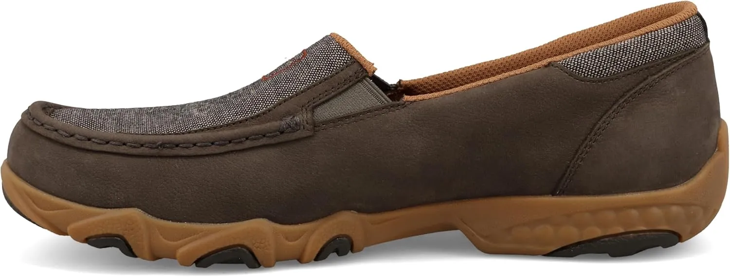 Twisted X Men's Slip-On Driving Moc, Moc Toe with CellStretch