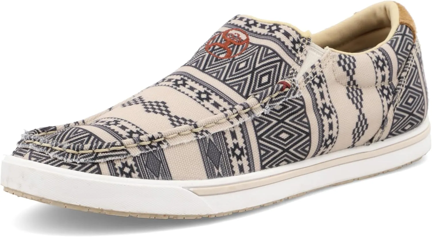 Twisted X Women's Hooey Slip-On Loper, Moc Toe, Taupe & Black, 7.5 M