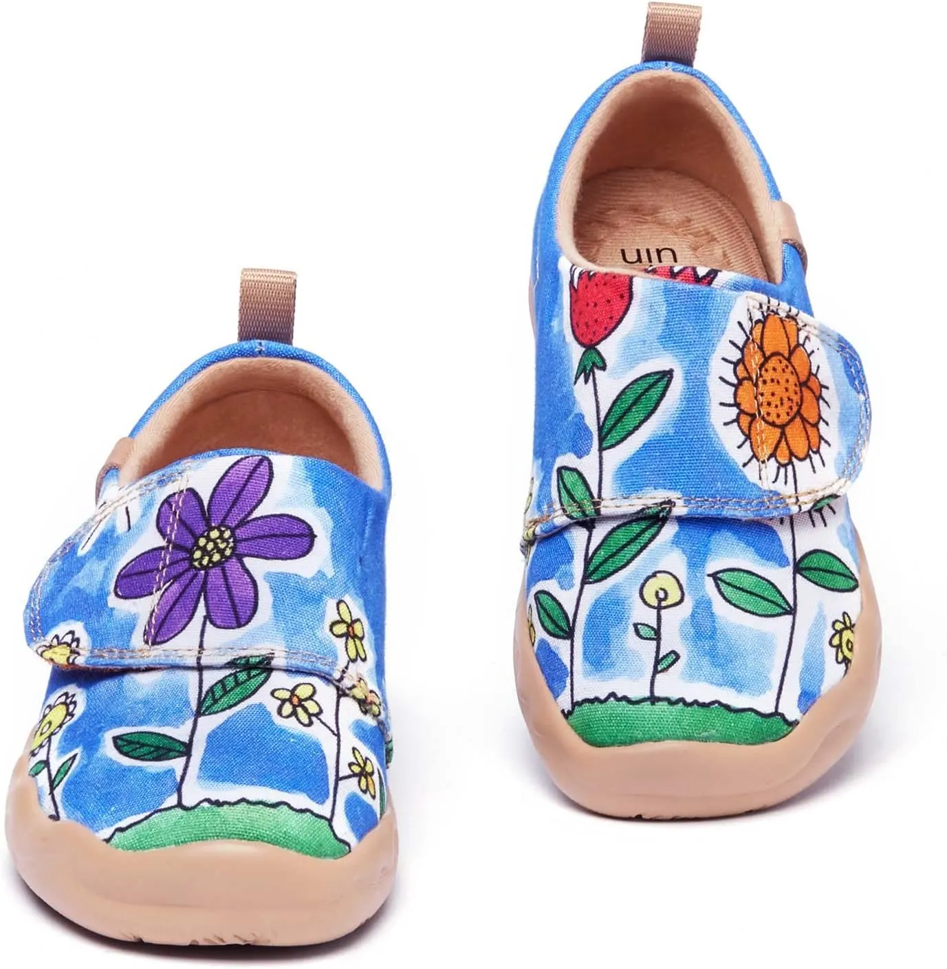 UIN Kid's Casual Slip-on Canvas Loafers Boys Girls Shoes Fashion Sneakers Funny Painted Travel Shoes