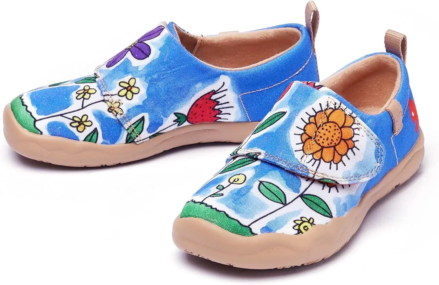 UIN Kid's Casual Slip-on Canvas Loafers Boys Girls Shoes Fashion Sneakers Funny Painted Travel Shoes