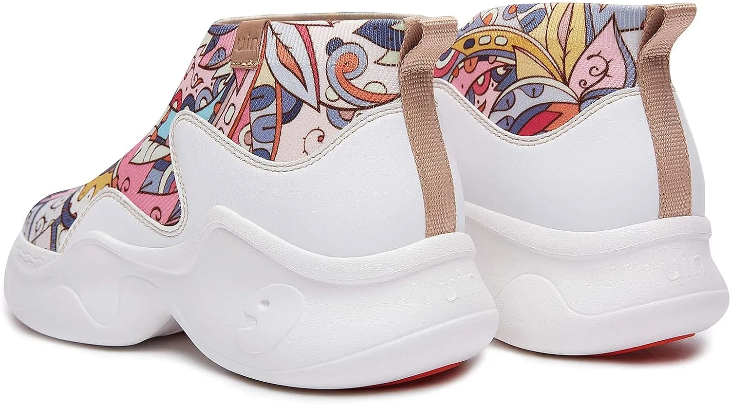 UIN Women's High Top Knitted Chunky Sneakers Casual Lightweight Comfort Dad Shoes Palma Ⅱ