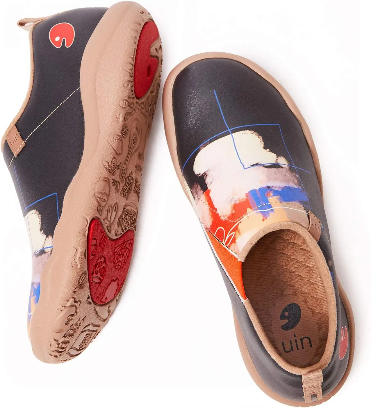 UIN Women's Walking Travel Shoes Slip On Microfiber Casual Loafers Lightweight Comfort Fashion Sneaker