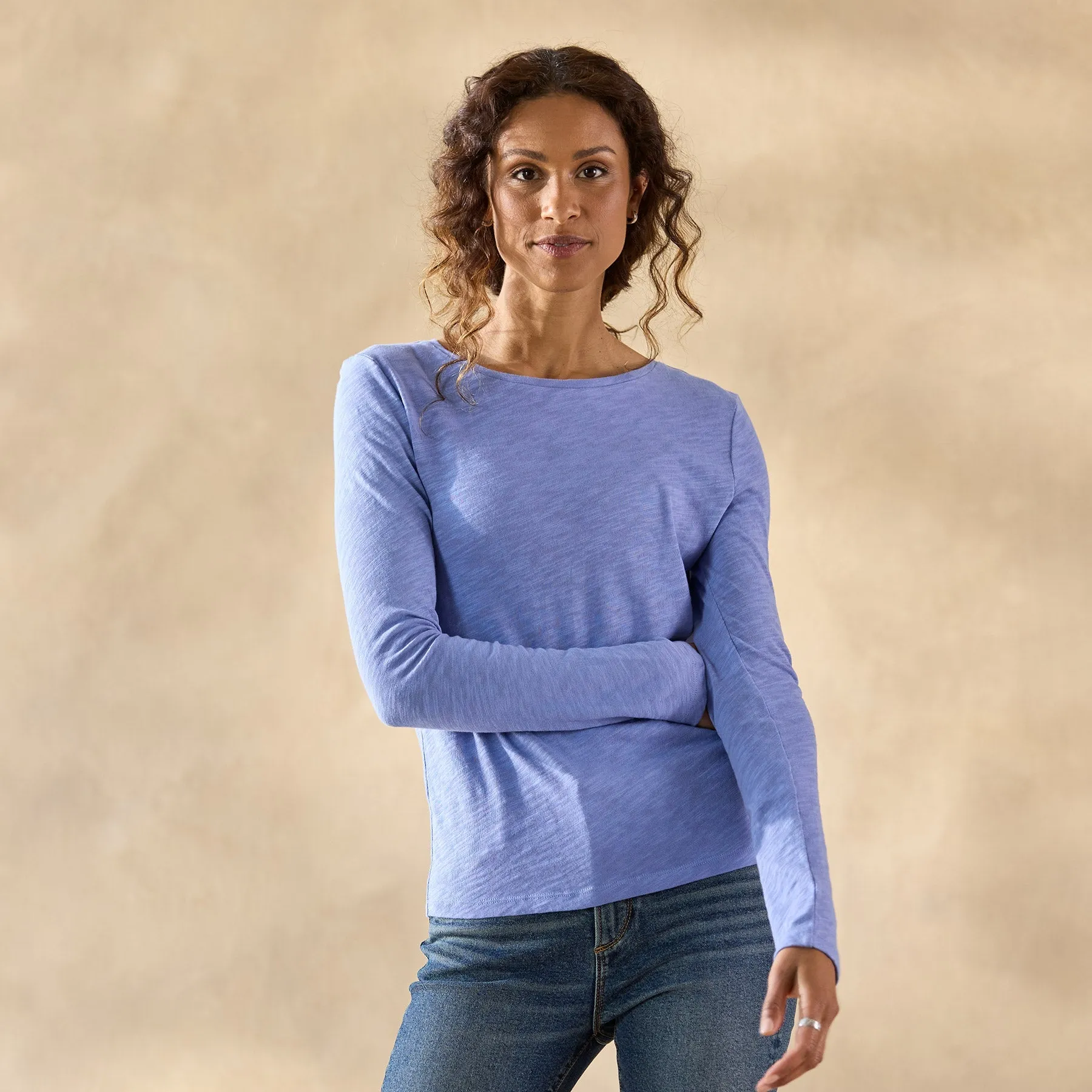 Ultimate Airy Slub Crewneck, Petite