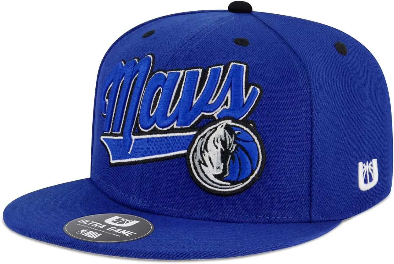 Ultra Game Youth NBA Official 8-20 Snap Back 3D Embroidered Team Logo Baseball Cap Hat
