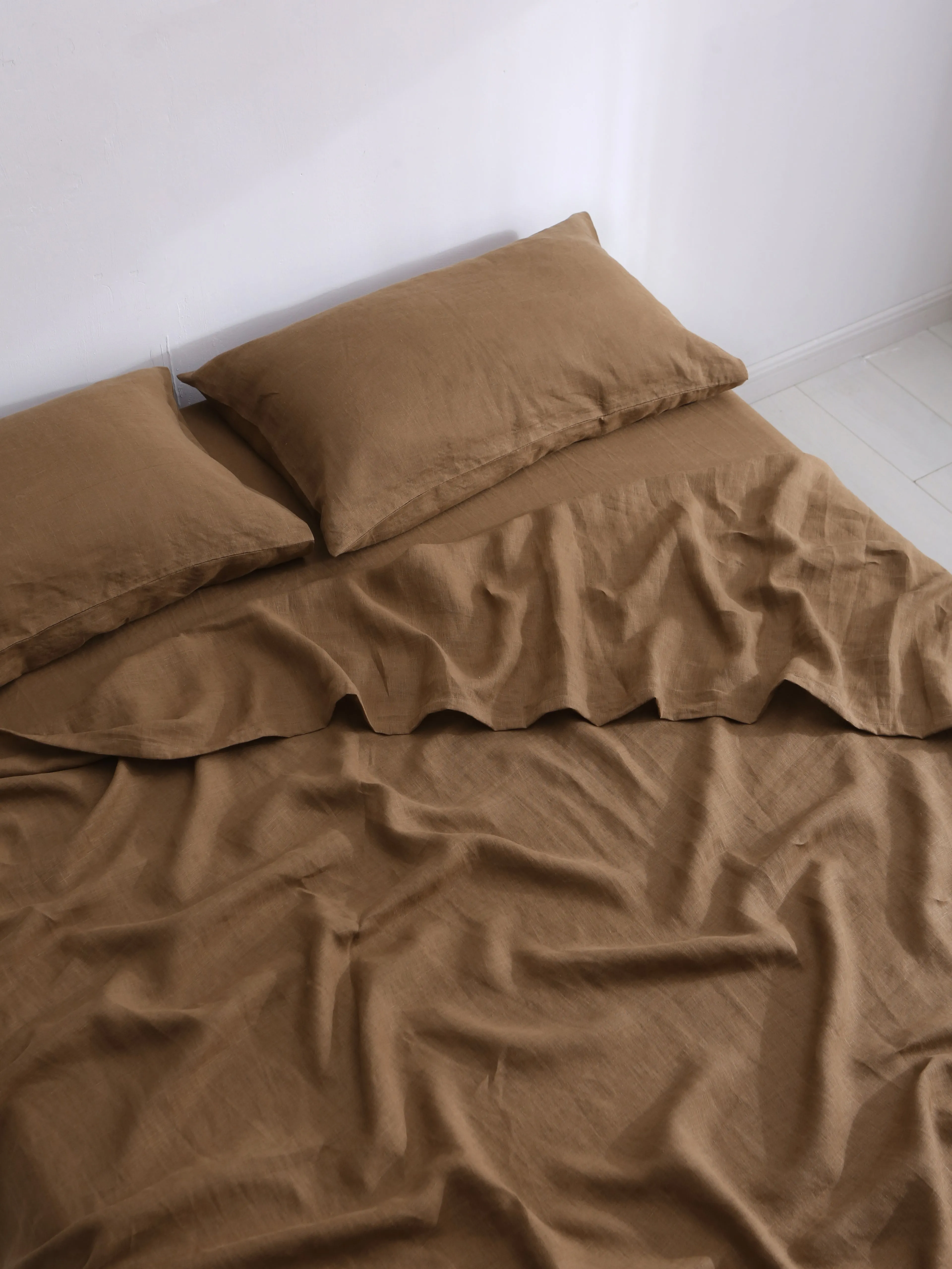 Umber Brown 100% Hemp Flat Sheet