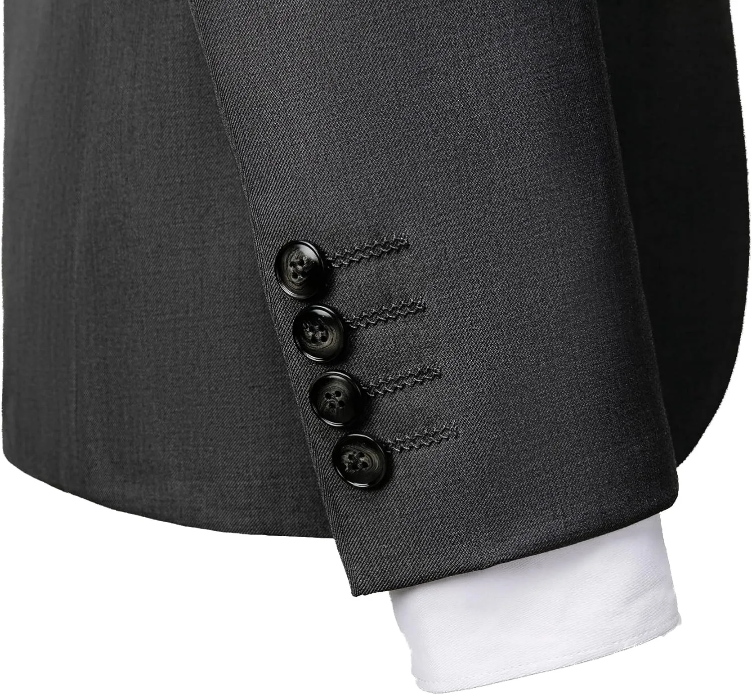 UNINUKOO Mens Suit Slim Fit 1 Button 2 Piece Wedding Party Holiday Solid Color Tux Suits for Men