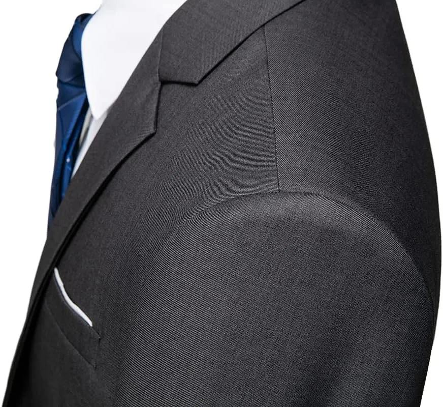 UNINUKOO Mens Suit Slim Fit 1 Button 2 Piece Wedding Party Holiday Solid Color Tux Suits for Men
