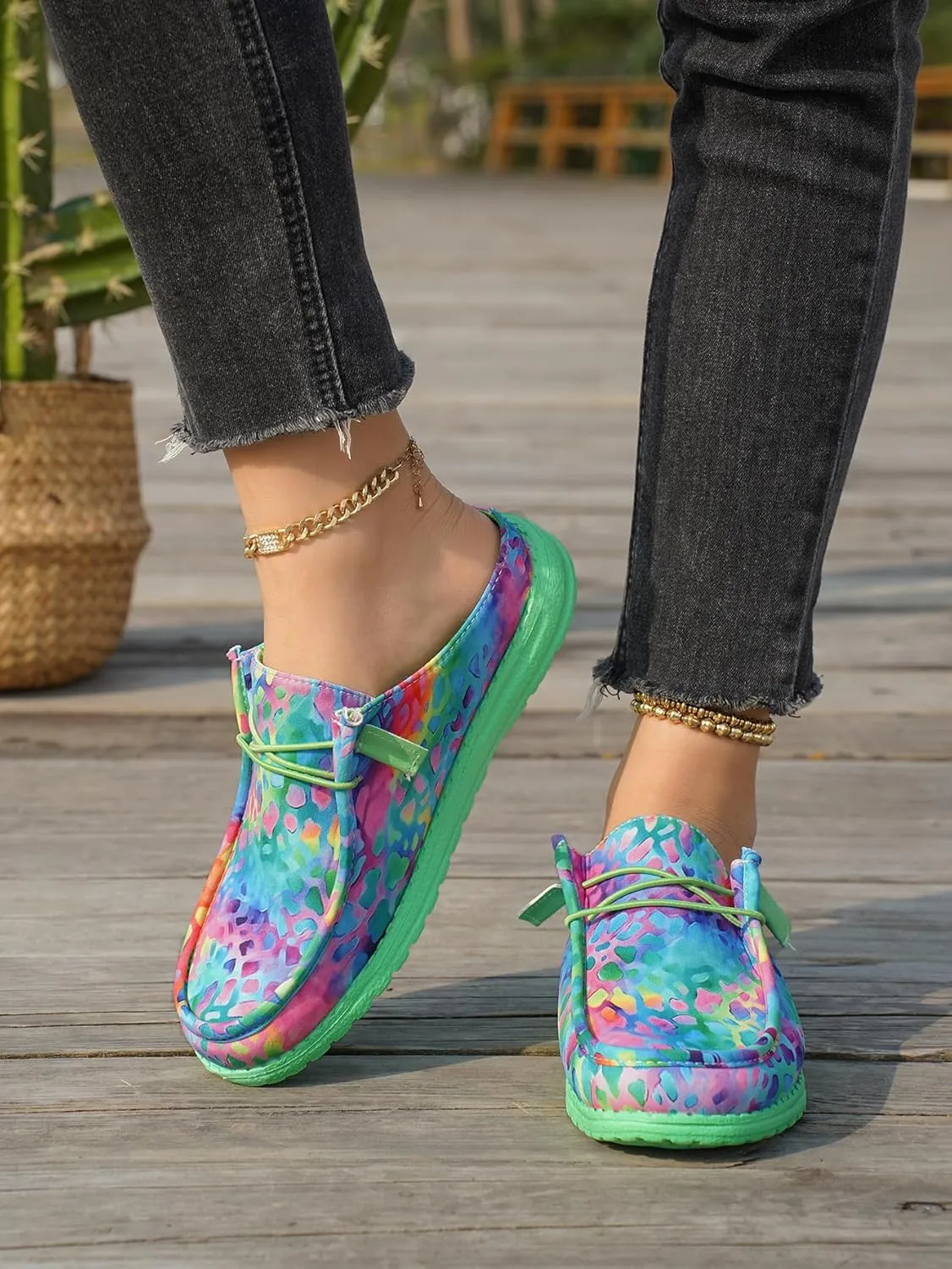 Unisex-Adult Sunflower Floral Canvas Loafers Comfortable Boat Shoes Easy Slip On Lightweight Deck Shoes Elastic Laces Outdoor Flat Walking Shoes Breathable Drving Shoes Sneakers for Women Men