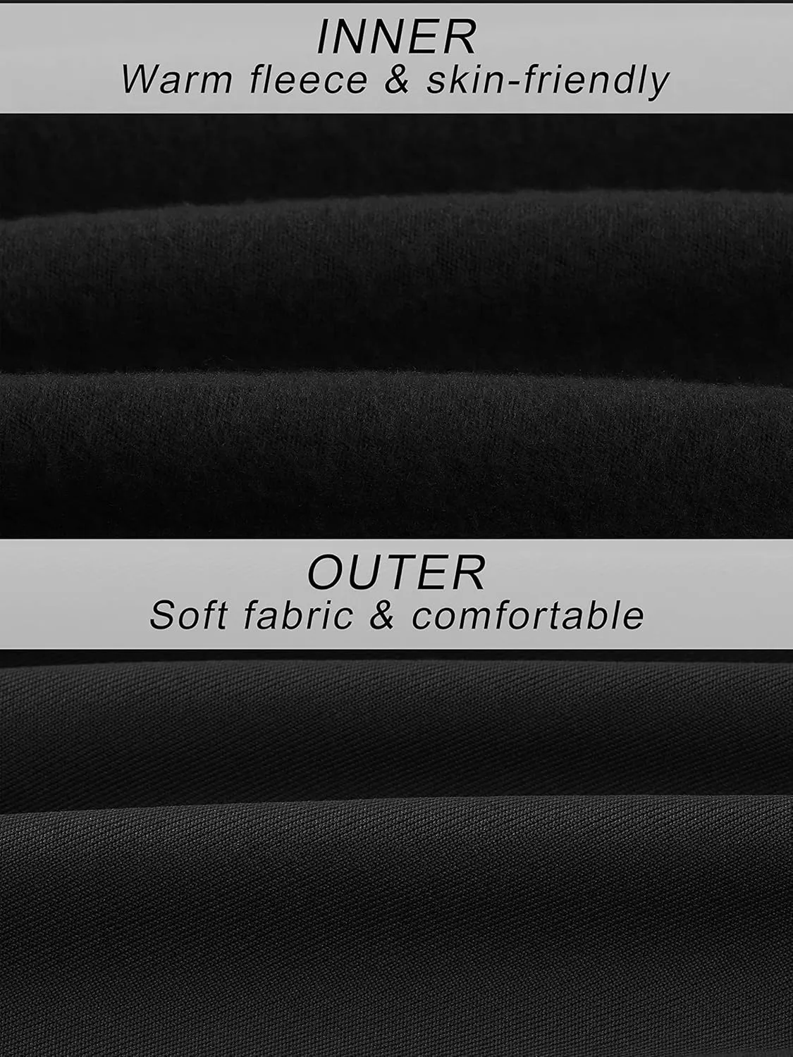 URATOT 2 Sets Women’s Thermal Underwear Set Fleece Lined Thermal Underwear Soft Long Top Bottom Set for Women Cold Winter