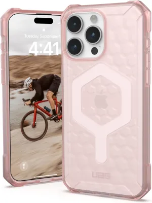 URBAN ARMOR GEAR UAG Designed for iPhone 15 Pro Max Case 6.7" Essential Armor Rose, Built-in Magnet Compatible with MagSafe Charging Rugged Military Grade Dropproof Protective Cover