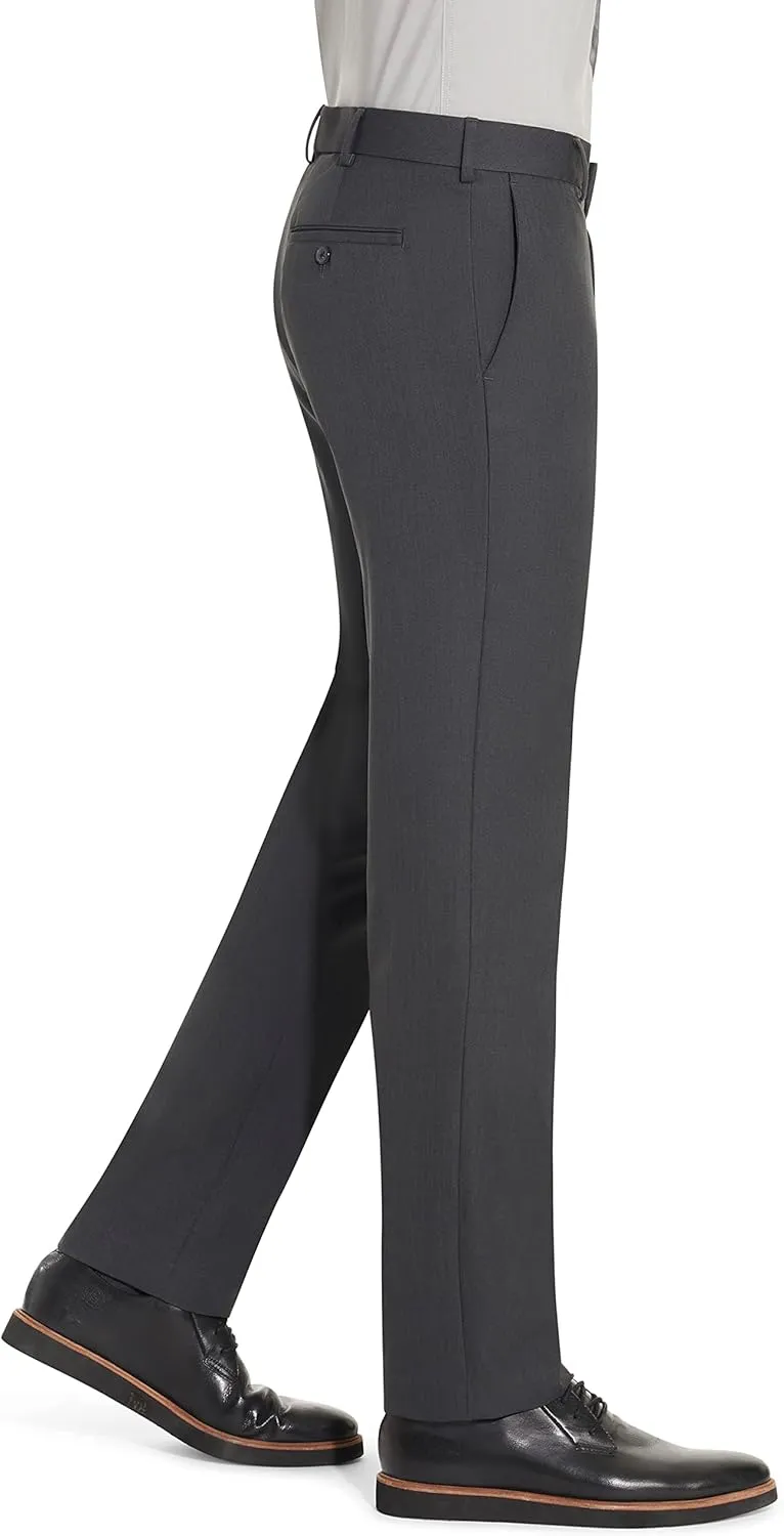 Van Heusen Men's Slim Fit Stretch Flat Front Traveler Pant