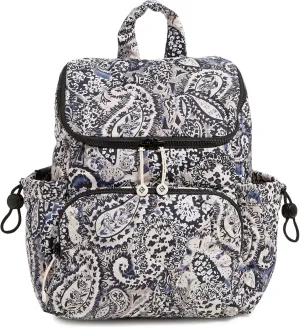 Vera Bradley Women's Featherweight Backpack Bookbag, Stratford Paisley, One Size