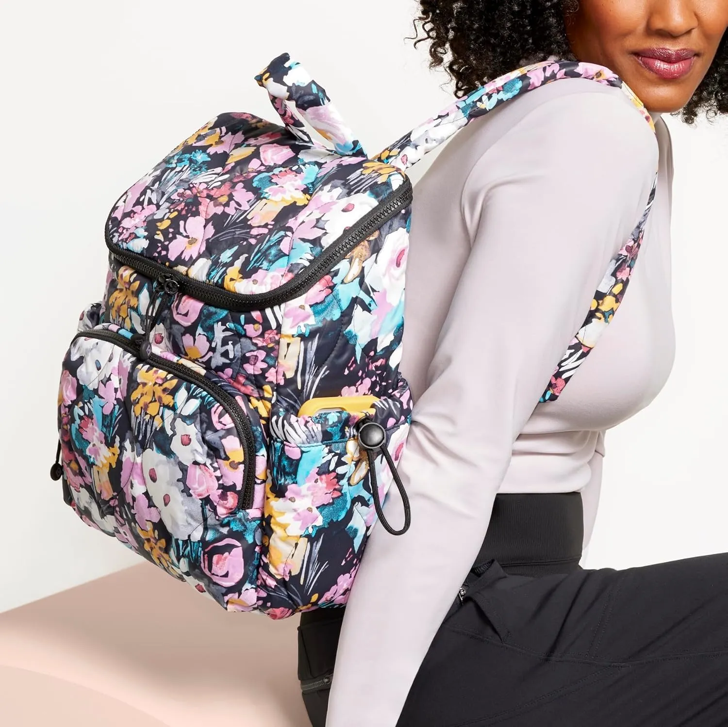 Vera Bradley Women's Featherweight Backpack Bookbag, Stratford Paisley, One Size