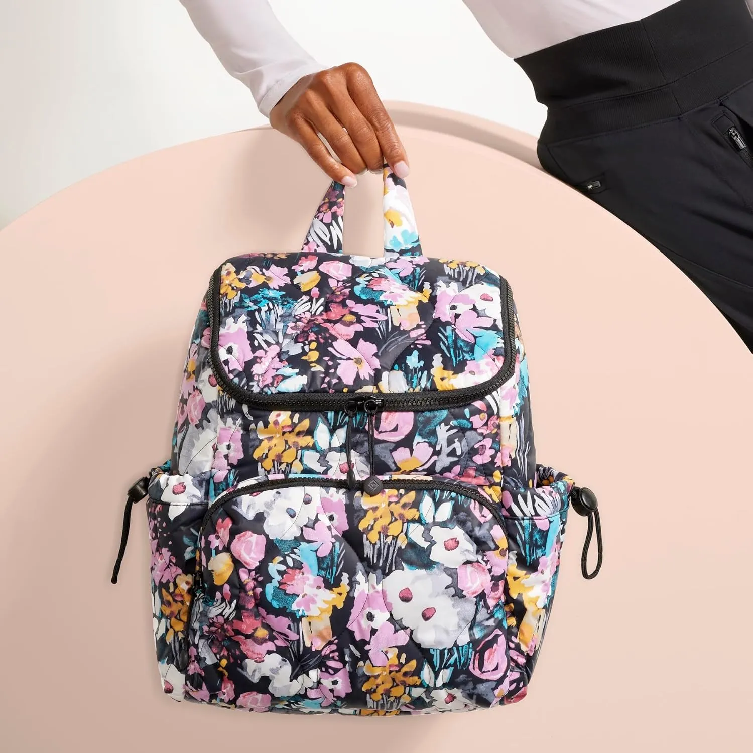 Vera Bradley Women's Featherweight Backpack Bookbag, Stratford Paisley, One Size