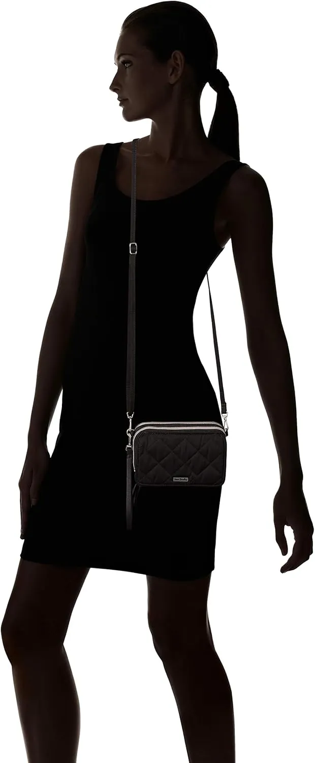 Vera Bradley Women's Performance Twill All in One Crossbody Purse with RFID Protection