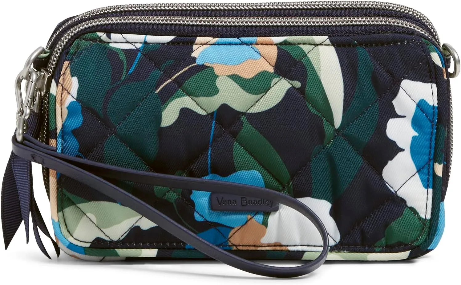 Vera Bradley Women's Performance Twill All in One Crossbody Purse with RFID Protection