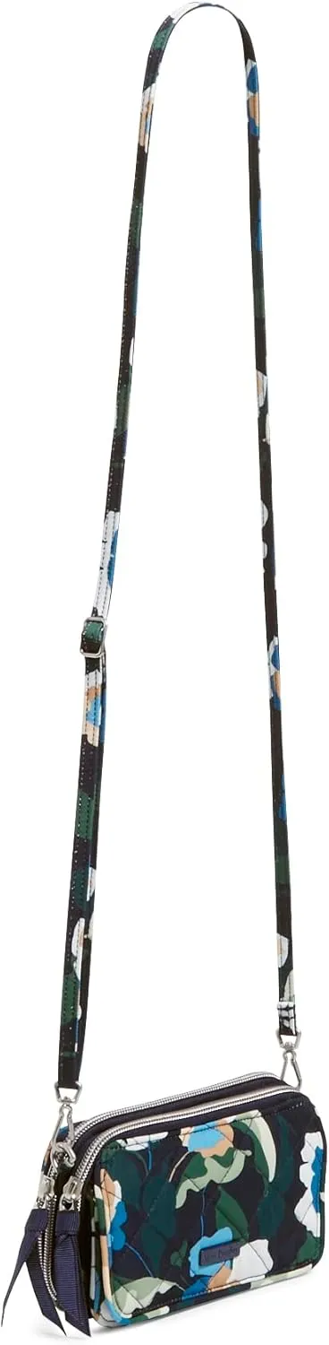 Vera Bradley Women's Performance Twill All in One Crossbody Purse with RFID Protection
