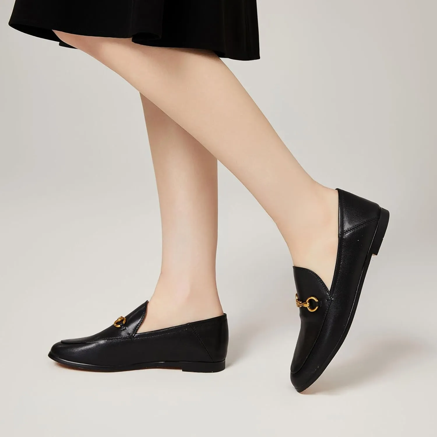 Vertundy Loafers for Women Low Heel Flats Loafers Mules