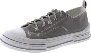 Very G Womens Aman Lace Up Canvas Sneaker