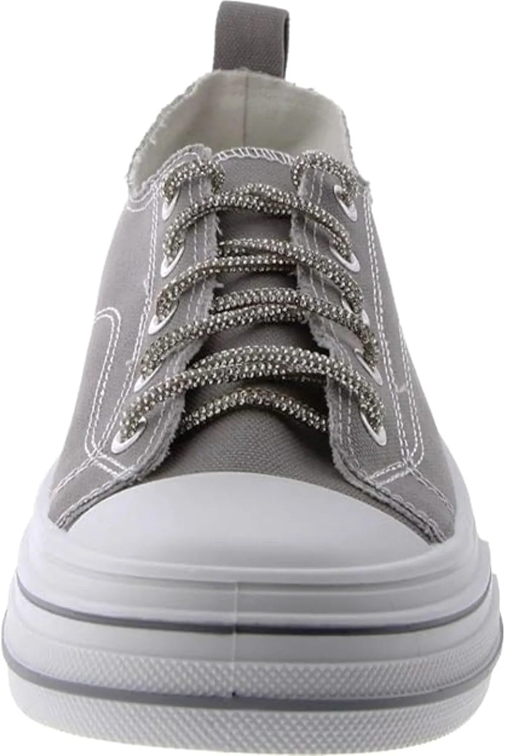 Very G Womens Aman Lace Up Canvas Sneaker