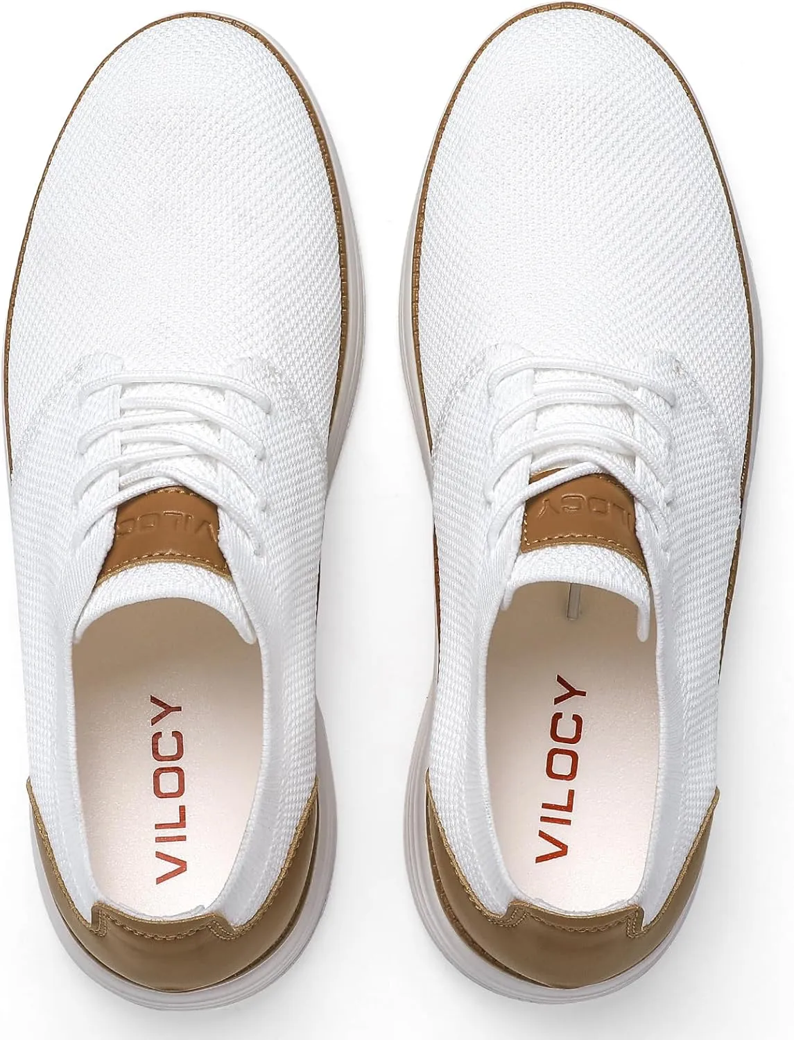 VILOCY Men's Fashion Dress Sneakers Casual Walking Shoes Business Oxfords Comfortable Breathable Lightweight Tennis