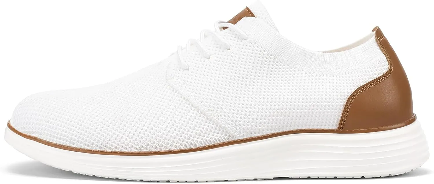 VILOCY Men's Fashion Dress Sneakers Casual Walking Shoes Business Oxfords Comfortable Breathable Lightweight Tennis