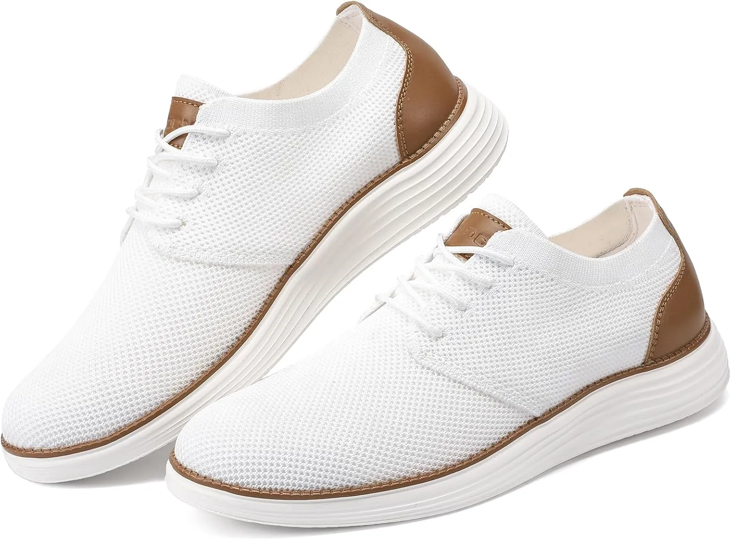 VILOCY Men's Fashion Dress Sneakers Casual Walking Shoes Business Oxfords Comfortable Breathable Lightweight Tennis