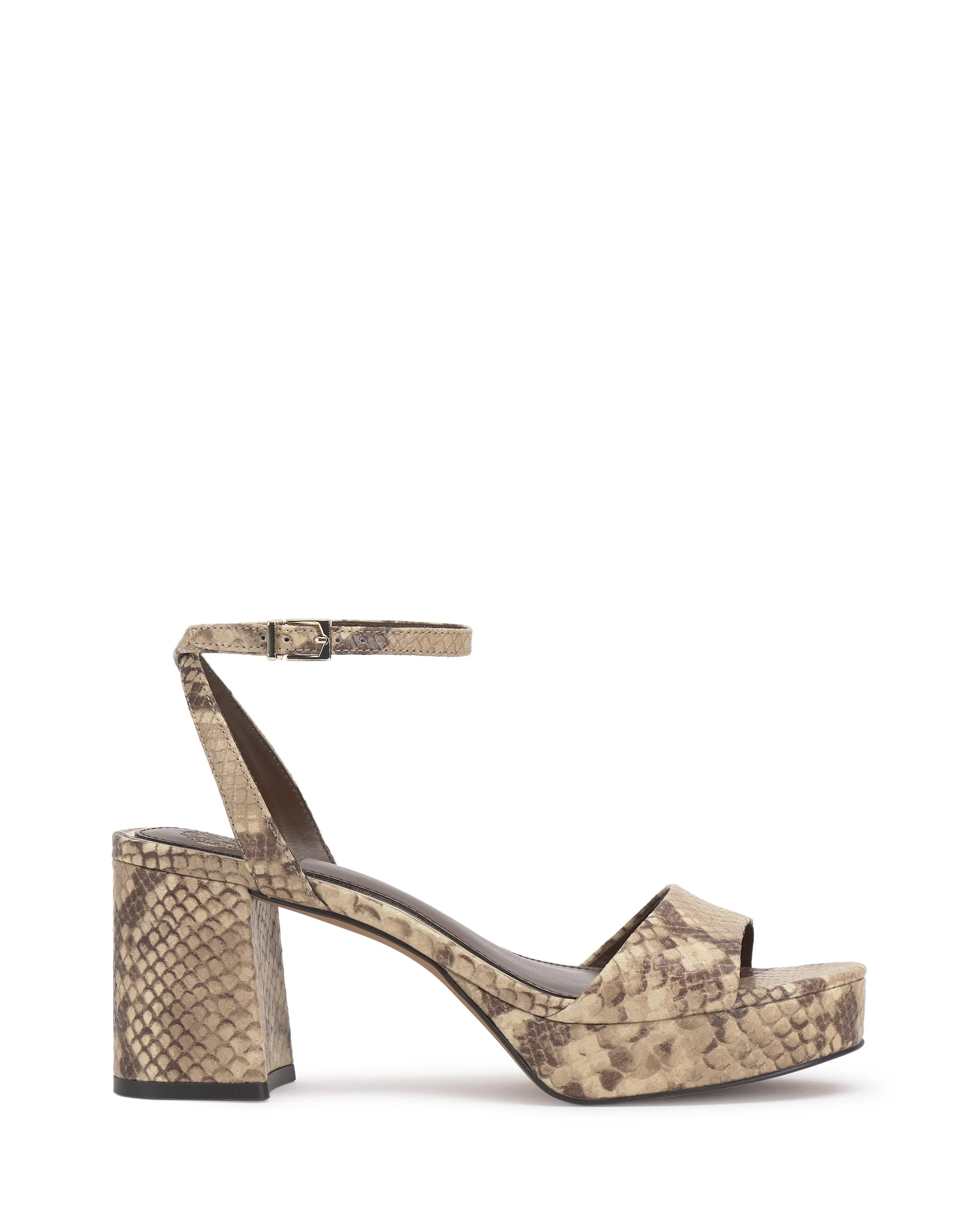 Vince Camuto Women's Pendreya Taupe/Muted Soft Snake Le M