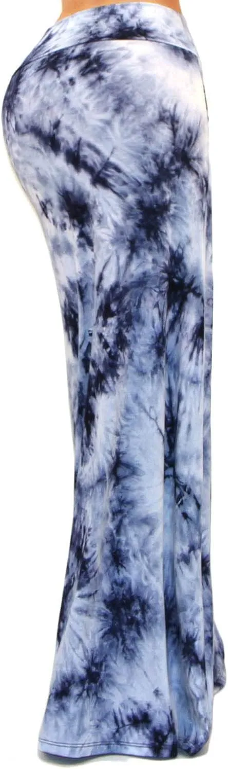 Vivicastle Women's USA Colorful Printed Fold Over Waist Long Maxi Skirt