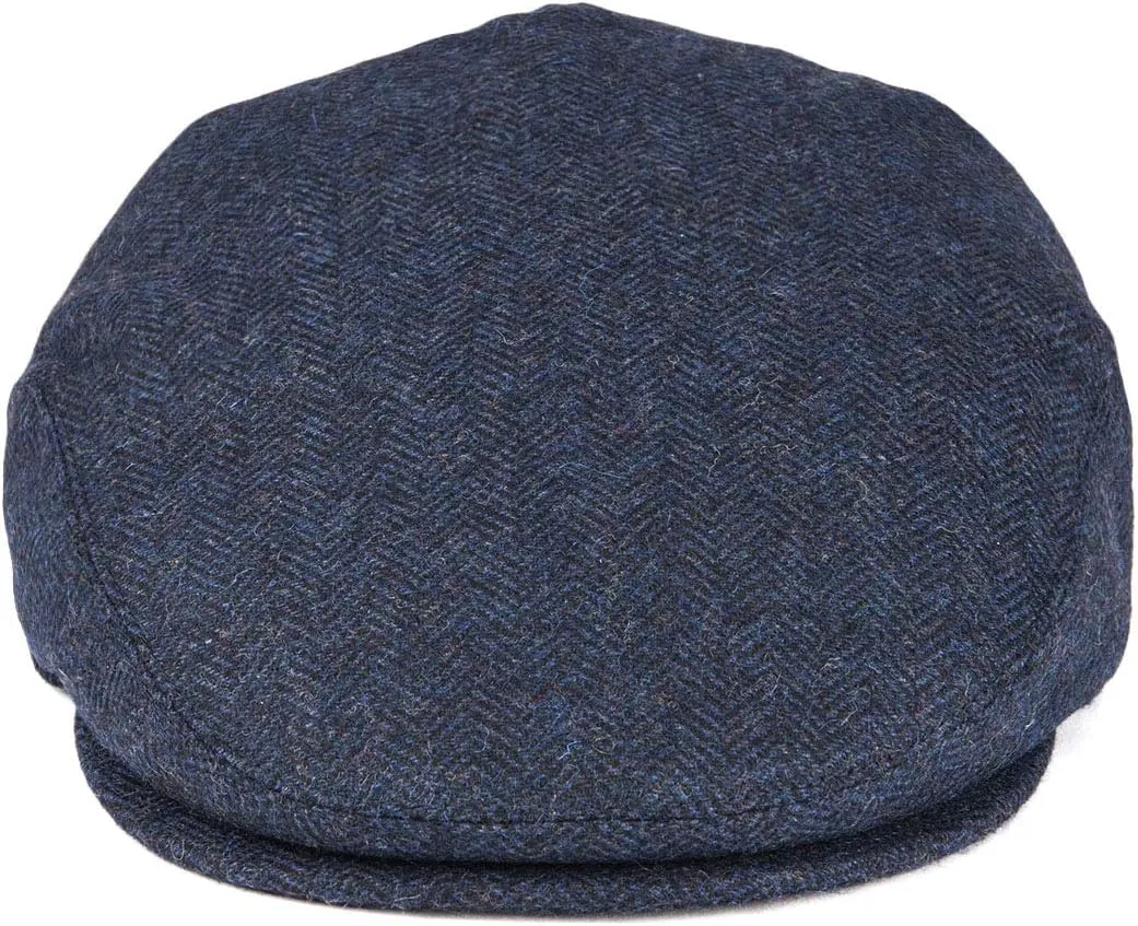 VOBOOM Men's Herringbone Flat Ivy Newsboy Hat Wool Blend Gatsby Cabbie Cap