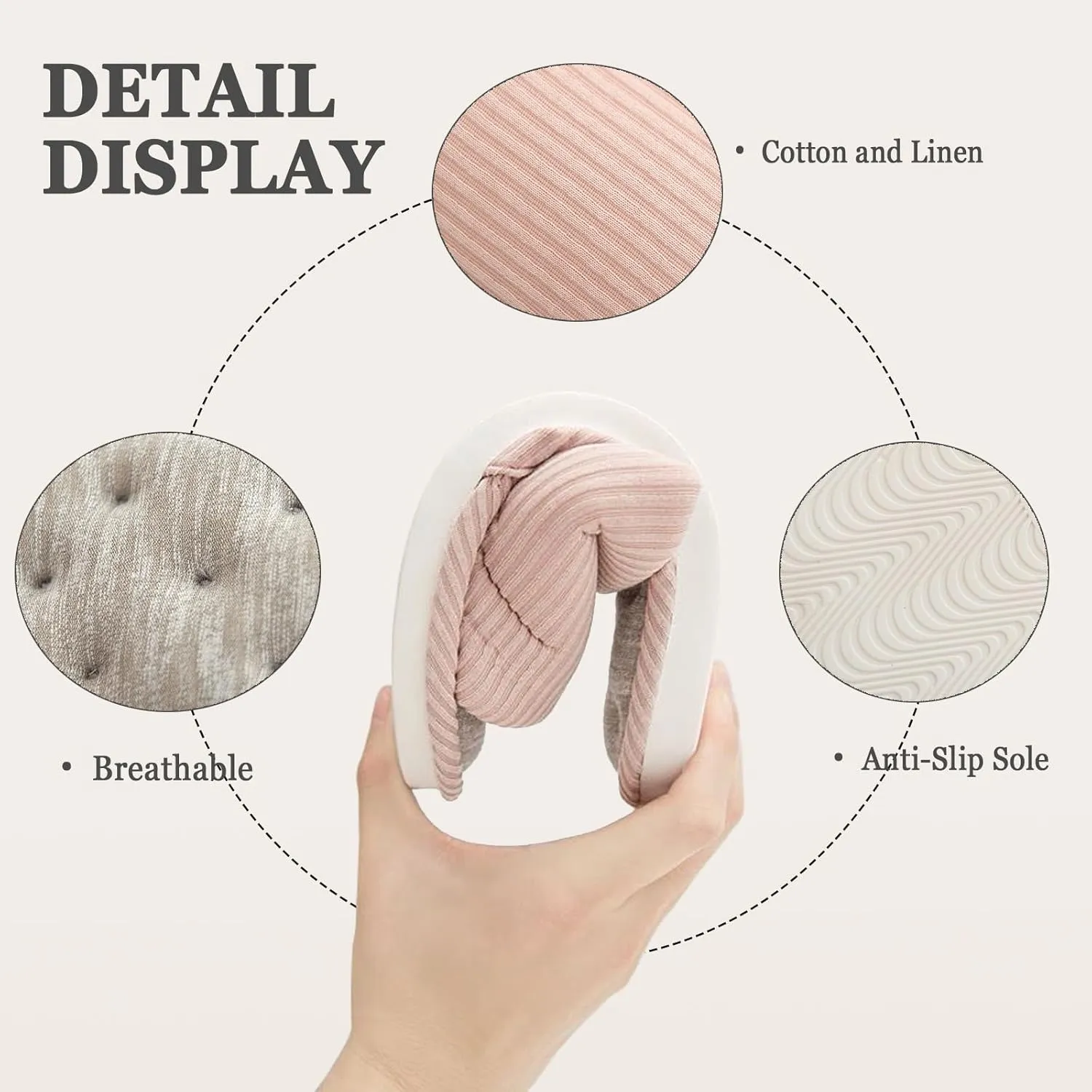 Washable Open Toe Slippers for Women Men Indoor Shoes Memory Cushion Pad Houes Slippers for Indoor and Outdoor