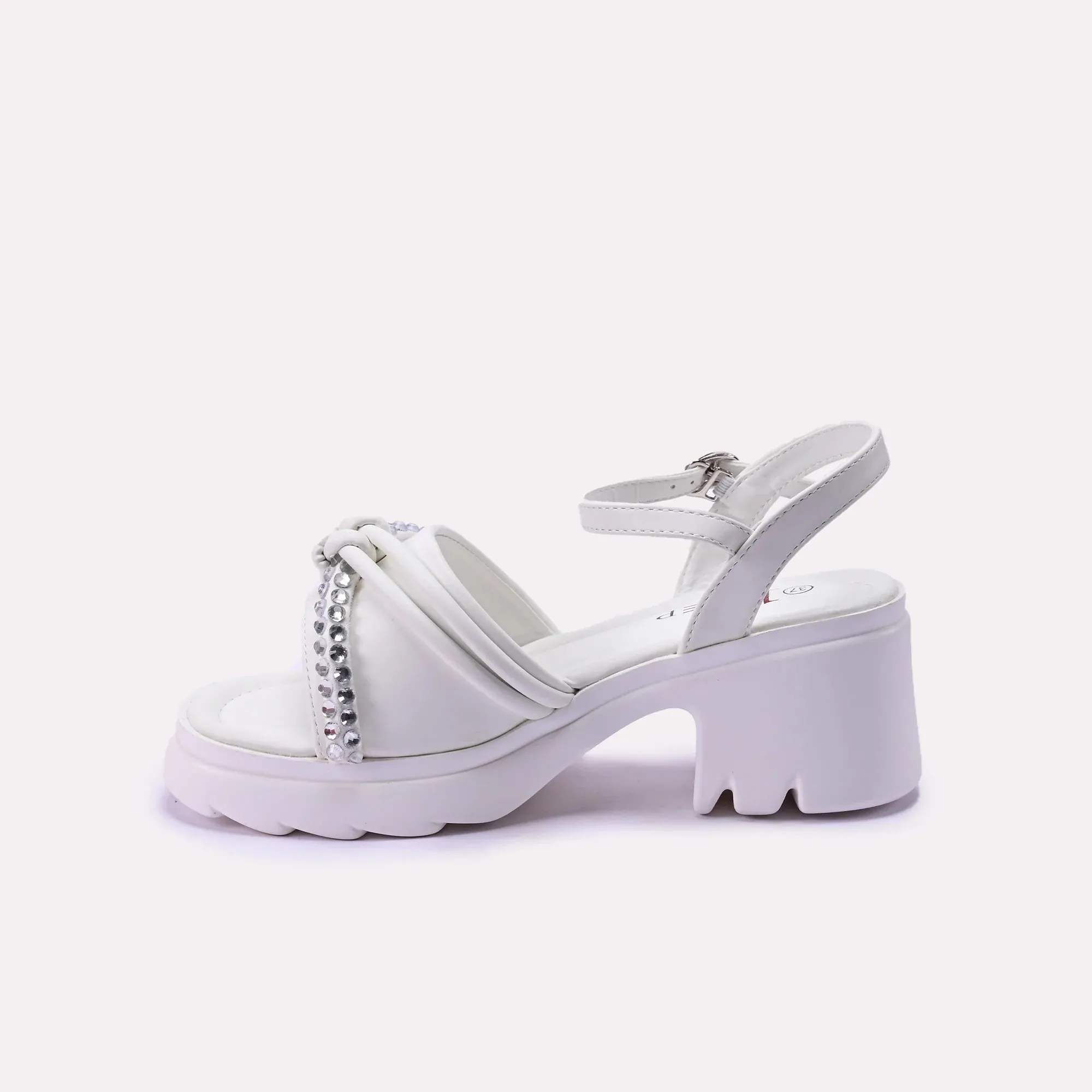 White Sleek Casual Sandal 0421194