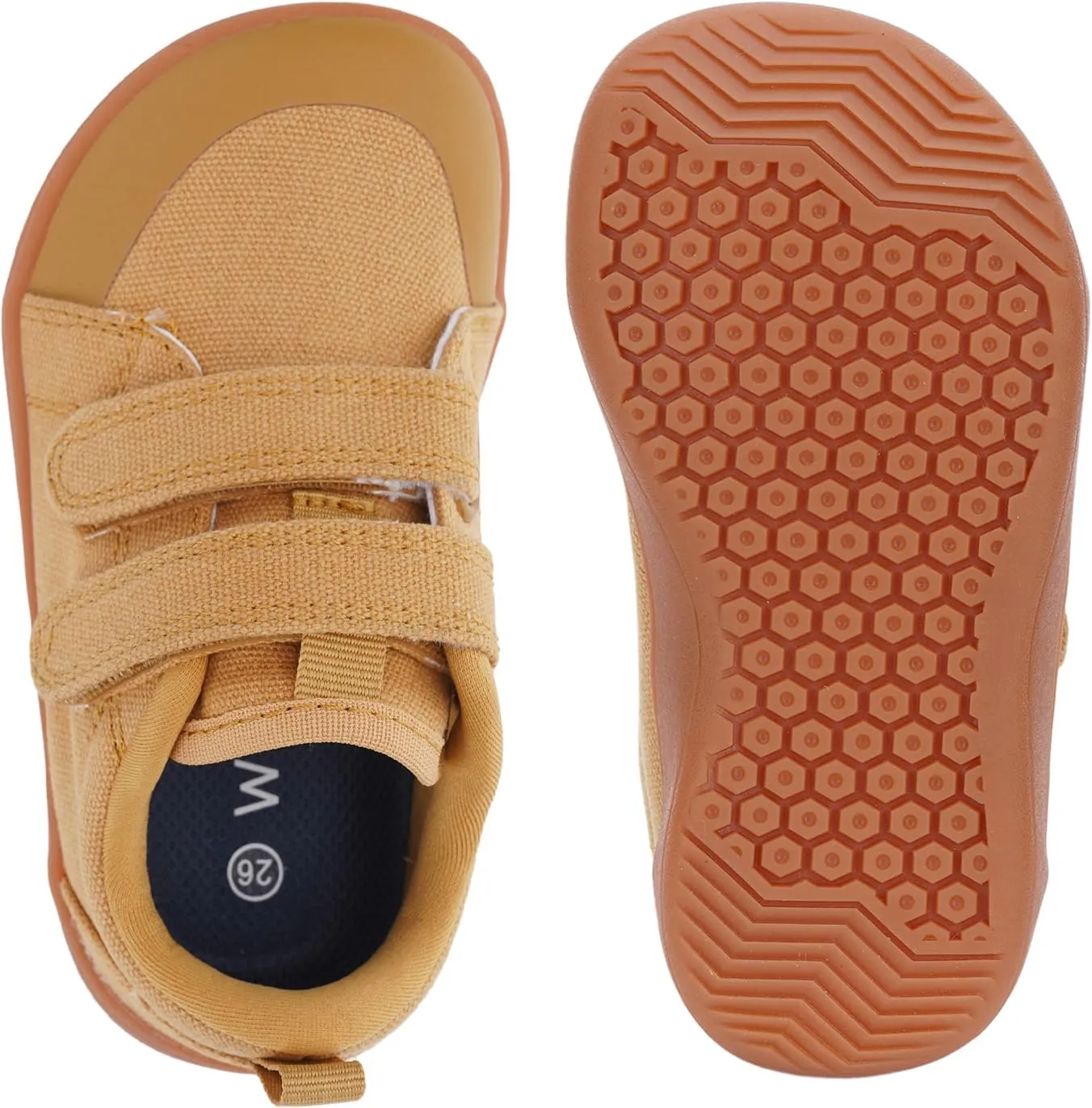 WHITIN Toddler/Boys/Girls Barefoot Shoes | Kids Wide Width Minimalist Sneakers | Classic Canvas | Supports Natural Foot Growth
